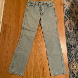 Mens faded wrangler jeans 33x34
